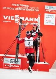 10.01.2015, Val di Fiemme, Italy (ITA): Therese Johaug (NOR), Heidi Weng (NOR), (l-r)  - FIS world cup cross-country, tour de ski, mass women, Val di Fiemme (ITA). www.nordicfocus.com. © Felgenhauer/NordicFocus. Every downloaded picture is fee-liable.