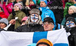 17.01.2015, Otepaeae, Estland (EST): finnish fans - FIS world cup cross-country, individual sprint, Otepaeae (EST). www.nordicfocus.com. © Laiho/NordicFocus. Every downloaded picture is fee-liable.