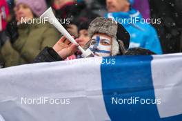17.01.2015, Otepaeae, Estland (EST): a finnish fan - FIS world cup cross-country, individual sprint, Otepaeae (EST). www.nordicfocus.com. © Laiho/NordicFocus. Every downloaded picture is fee-liable.