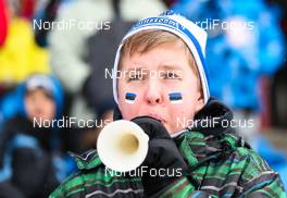 18.01.2015, Otepaeae, Estland (EST): a boy - FIS world cup cross-country, team sprint, Otepaeae (EST). www.nordicfocus.com. © Laiho/NordicFocus. Every downloaded picture is fee-liable.