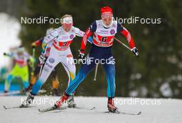 18.01.2015, Otepaeae, Estland (EST): Anastasia Dotsenko (RUS), Fischer, Swix, Alpina, Rottefella, Adidas - FIS world cup cross-country, team sprint, Otepaeae (EST). www.nordicfocus.com. © Laiho/NordicFocus. Every downloaded picture is fee-liable.