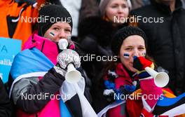 18.01.2015, Otepaeae, Estland (EST): estonian fans - FIS world cup cross-country, team sprint, Otepaeae (EST). www.nordicfocus.com. © Laiho/NordicFocus. Every downloaded picture is fee-liable.