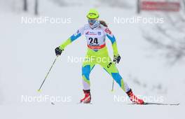 23.01.2015, Rybinsk, Russia (RUS): Alenka Cebasek (SLO), Fischer, One Way, Alpina, Rottefella  - FIS world cup cross-country, 10km women, Rybinsk (RUS). www.nordicfocus.com. © Laiho/NordicFocus. Every downloaded picture is fee-liable.