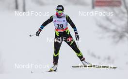 23.01.2015, Rybinsk, Russia (RUS): Celia Aymonier (FRA), Fischer, Swix, Rottefella, One way - FIS world cup cross-country, 10km women, Rybinsk (RUS). www.nordicfocus.com. © Laiho/NordicFocus. Every downloaded picture is fee-liable.