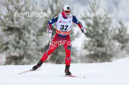 23.01.2015, Rybinsk, Russia (RUS): Simen Andreas Sveen (NOR) - FIS world cup cross-country, 15km men, Rybinsk (RUS). www.nordicfocus.com. © Laiho/NordicFocus. Every downloaded picture is fee-liable.