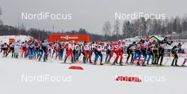 25.01.2015, Rybinsk, Russia (RUS): group after the start - FIS world cup cross-country, skiathlon men, Rybinsk (RUS). www.nordicfocus.com. © Laiho/NordicFocus. Every downloaded picture is fee-liable.