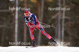 15.02.2015, Oestersund, Sweden (SWE): Heidi Weng (NOR) - FIS world cup cross-country, 10km women, Oestersund (SWE). www.nordicfocus.com. © Felgenhauer/NordicFocus. Every downloaded picture is fee-liable.