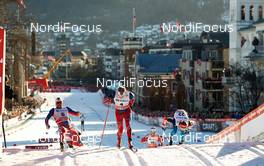 11.03.2015, Drammen, Norway (NOR): Petter Northug (NOR), Eirik Brandsdal (NOR), Nikita Kriukov (RUS), (l-r)  - FIS world cup cross-country, individual sprint, Drammen (NOR). www.nordicfocus.com. © Felgenhauer/NordicFocus. Every downloaded picture is fee-liable.
