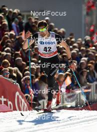 11.03.2015, Drammen, Norway (NOR): Ueli Schnider (SUI) - FIS world cup cross-country, individual sprint, Drammen (NOR). www.nordicfocus.com. © Felgenhauer/NordicFocus. Every downloaded picture is fee-liable.