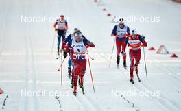 11.03.2015, Drammen, Norway (NOR): Eirik Brandsdal (NOR), Finn Haagen Krogh (NOR), (l-r)  - FIS world cup cross-country, individual sprint, Drammen (NOR). www.nordicfocus.com. © Felgenhauer/NordicFocus. Every downloaded picture is fee-liable.