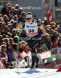 11.03.2015, Drammen, Norway (NOR): Jovian Hediger (SUI) - FIS world cup cross-country, individual sprint, Drammen (NOR). www.nordicfocus.com. © Felgenhauer/NordicFocus. Every downloaded picture is fee-liable.