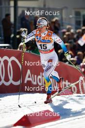 11.03.2015, Drammen, Norway (NOR): Charlotte Kalla (SWE) - FIS world cup cross-country, individual sprint, Drammen (NOR). www.nordicfocus.com. © Felgenhauer/NordicFocus. Every downloaded picture is fee-liable.