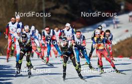 14.03.2015, Oslo, Norway (NOR): Jean Marc Gaillard (FRA), Robin Duvillard (FRA), Martin Johnsrud Sundby (NOR), (l-r)  - FIS world cup cross-country, mass men, Oslo (NOR). www.nordicfocus.com. © Felgenhauer/NordicFocus. Every downloaded picture is fee-liable.