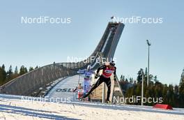14.03.2015, Oslo, Norway (NOR): Marcus Hellner (SWE), Dario Cologna (SUI), (l-r)  - FIS world cup cross-country, mass men, Oslo (NOR). www.nordicfocus.com. © Felgenhauer/NordicFocus. Every downloaded picture is fee-liable.