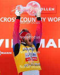 14.03.2015, Oslo, Norway (NOR): world cup overall winner Martin Jonsrud Sundby (NOR), Fischer, KV+, Rottefella - FIS world cup cross-country, mass men, Oslo (NOR). www.nordicfocus.com. © Laiho/NordicFocus. Every downloaded picture is fee-liable.