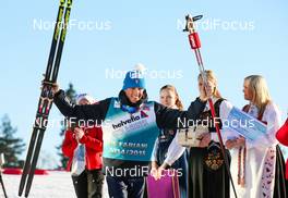 14.03.2015, Oslo, Norway (NOR): the winner of U23 cup Francesco de Fabiani (ITA), Fischer, Swix,  Rottefella - FIS world cup cross-country, mass men, Oslo (NOR). www.nordicfocus.com. © Laiho/NordicFocus. Every downloaded picture is fee-liable.