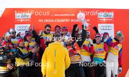 14.03.2015, Oslo, Norway (NOR): norway winning the nations cup - FIS world cup cross-country, mass men, Oslo (NOR). www.nordicfocus.com. © Laiho/NordicFocus. Every downloaded picture is fee-liable.