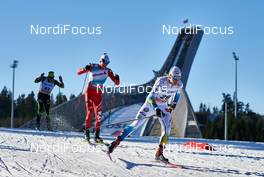 14.03.2015, Oslo, Norway (NOR): Francesco di Fabiani (ITA), Lars Nelson (SWE) - FIS world cup cross-country, mass men, Oslo (NOR). www.nordicfocus.com. © Felgenhauer/NordicFocus. Every downloaded picture is fee-liable.