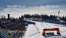 15.03.2015, Oslo, Norway (NOR): stadium overview at the women's start - FIS world cup cross-country, mass women, Oslo (NOR). www.nordicfocus.com. © Felgenhauer/NordicFocus. Every downloaded picture is fee-liable.