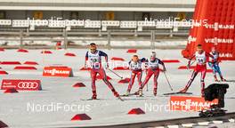 15.03.2015, Oslo, Norway (NOR): Tiril Udnes Weng (NOR), Maria Stroem Nakstad (NOR), Tuva Toftdahl Staver (NOR), Sofie Nordsveen Hustad (NOR), (l-r)  - FIS world cup cross-country, mass women, Oslo (NOR). www.nordicfocus.com. © Felgenhauer/NordicFocus. Every downloaded picture is fee-liable.