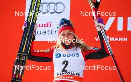 15.03.2015, Oslo, Norway (NOR): Therese Johaug (NOR), Fischer, Swix, Rottefella - FIS world cup cross-country, mass women, Oslo (NOR). www.nordicfocus.com. © Laiho/NordicFocus. Every downloaded picture is fee-liable.