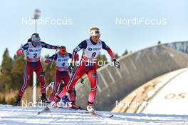 15.03.2015, Oslo, Norway (NOR): Heidi Weng (NOR), Ragnhild Haga (NOR), Martine Ek Hagen (NOR), (l-r)  - FIS world cup cross-country, mass women, Oslo (NOR). www.nordicfocus.com. © Felgenhauer/NordicFocus. Every downloaded picture is fee-liable.
