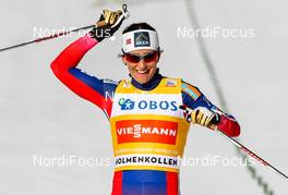 15.03.2015, Oslo, Norway (NOR): Marit Bjoergen (NOR), Fischer, Swix, Rottefella - FIS world cup cross-country, mass women, Oslo (NOR). www.nordicfocus.com. © Laiho/NordicFocus. Every downloaded picture is fee-liable.