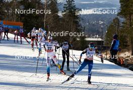 15.03.2015, Oslo, Norway (NOR): Maria Rydqvist (SWE), Seraina Boner (SUI), Krista Parmakoski (FIN), (l-r)  - FIS world cup cross-country, mass women, Oslo (NOR). www.nordicfocus.com. © Felgenhauer/NordicFocus. Every downloaded picture is fee-liable.