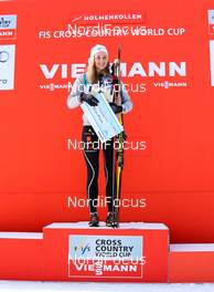 15.03.2015, Oslo, Norway (NOR): the winner of U23 cup Stina Nilsson (SWE), Fischer, Alpina, Craft - FIS world cup cross-country, mass women, Oslo (NOR). www.nordicfocus.com. © Laiho/NordicFocus. Every downloaded picture is fee-liable.