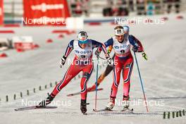 15.03.2015, Oslo, Norway (NOR): Heidi Weng (NOR), Martine Ek Hagen (NOR), (l-r)  - FIS world cup cross-country, mass women, Oslo (NOR). www.nordicfocus.com. © Felgenhauer/NordicFocus. Every downloaded picture is fee-liable.