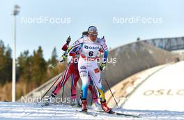 15.03.2015, Oslo, Norway (NOR): Charlotte Kalla (SWE) - FIS world cup cross-country, mass women, Oslo (NOR). www.nordicfocus.com. © Felgenhauer/NordicFocus. Every downloaded picture is fee-liable.