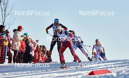 15.03.2015, Oslo, Norway (NOR): Nicole Fessel (GER), Martine Ek Hagen (NOR), (l-r)  - FIS world cup cross-country, mass women, Oslo (NOR). www.nordicfocus.com. © Felgenhauer/NordicFocus. Every downloaded picture is fee-liable.