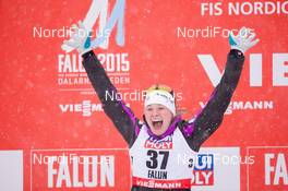 24.02.2015, Falun, Sweden (SWE): Jessica Diggins (USA) - FIS nordic world ski championships, cross-country, 10km women, Falun (SWE). www.nordicfocus.com. © NordicFocus. Every downloaded picture is fee-liable.