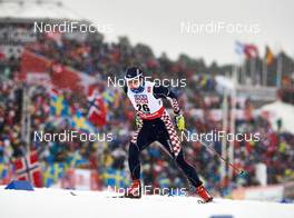 24.02.2015, Falun, Sweden (SWE): Vedrana Malec (CRO) - FIS nordic world ski championships, cross-country, 10km women, Falun (SWE). www.nordicfocus.com. © NordicFocus. Every downloaded picture is fee-liable.