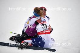 24.02.2015, Falun, Sweden (SWE): Caitlin Gregg (USA), Jessica Diggins (USA), (l-r)  - FIS nordic world ski championships, cross-country, 10km women, Falun (SWE). www.nordicfocus.com. © NordicFocus. Every downloaded picture is fee-liable.