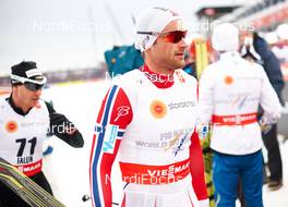 25.02.2015, Falun, Sweden (SWE): Dario Cologna (SUI), Petter Northug (NOR), (l-r)  - FIS nordic world ski championships, cross-country, 15km men, Falun (SWE). www.nordicfocus.com. © NordicFocus. Every downloaded picture is fee-liable.