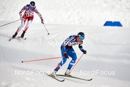 28.02.2015, Falun, Sweden (SWE): Heidi Weng (NOR), Kerttu Niskanen (FIN), (l-r)  - FIS nordic world ski championships, cross-country, 30km women, Falun (SWE). www.nordicfocus.com. © NordicFocus. Every downloaded picture is fee-liable.