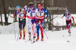 28.02.2015, Falun, Sweden (SWE): Stefanie Boehler (GER), Elizabeth Stephen (USA), Eva Vrabcova-Nyvltova (CZE), (l-r)  - FIS nordic world ski championships, cross-country, 30km women, Falun (SWE). www.nordicfocus.com. © NordicFocus. Every downloaded picture is fee-liable.