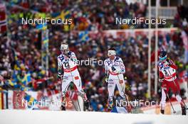 28.02.2015, Falun, Sweden (SWE): Sofia Bleckur (SWE), Charlotte Kalla (SWE), Heidi Weng (NOR), (l-r)  - FIS nordic world ski championships, cross-country, 30km women, Falun (SWE). www.nordicfocus.com. © NordicFocus. Every downloaded picture is fee-liable.