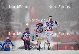 01.03.2015, Falun, Sweden (SWE): Keishin Yoshida (JPN), Graeme Killick (CAN), Anders Soedergren (SWE), (l-r)  - FIS nordic world ski championships, cross-country, 50km men, Falun (SWE). www.nordicfocus.com. © NordicFocus. Every downloaded picture is fee-liable.
