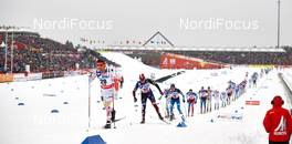 01.03.2015, Falun, Sweden (SWE): Ivan Babikov (CAN), Noah Hoffman (USA), (l-r)  - FIS nordic world ski championships, cross-country, 50km men, Falun (SWE). www.nordicfocus.com. © NordicFocus. Every downloaded picture is fee-liable.