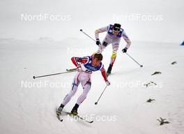 19.02.2015, Falun, Sweden (SWE): Petter Northug (NOR), Alex Harvey (CAN), (l-r)  - FIS nordic world ski championships, cross-country, individual sprint, Falun (SWE). www.nordicfocus.com. © NordicFocus. Every downloaded picture is fee-liable.