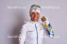 24.02.2015, Falun, Sweden (SWE): Charlotte Kalla (SWE), Charlotte Kalla (SWE) - FIS nordic world ski championships, cross-country, medals, Falun (SWE). www.nordicfocus.com. © NordicFocus. Every downloaded picture is fee-liable.