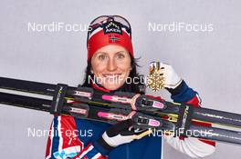 19.02.2015, Falun, Sweden (SWE): Marit Bjoergen (NOR) - FIS nordic world ski championships, cross-country, medals, Falun (SWE). www.nordicfocus.com. © NordicFocus. Every downloaded picture is fee-liable.