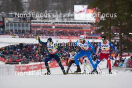 27.02.2015, Falun, Sweden (SWE): Nikolay Chebotko (KAZ), Roland Clara (ITA), Dusan Kozisek (CZE), (l-r)  - FIS nordic world ski championships, cross-country, 4x10km men, Falun (SWE). www.nordicfocus.com. © NordicFocus. Every downloaded picture is fee-liable.