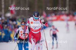 26.02.2015, Falun, Sweden (SWE): Heidi Weng (NOR) - FIS nordic world ski championships, cross-country, 4x5km women, Falun (SWE). www.nordicfocus.com. © NordicFocus. Every downloaded picture is fee-liable.