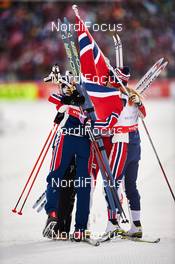 26.02.2015, Falun, Sweden (SWE): Team Norway - FIS nordic world ski championships, cross-country, 4x5km women, Falun (SWE). www.nordicfocus.com. © NordicFocus. Every downloaded picture is fee-liable.