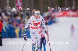 26.02.2015, Falun, Sweden (SWE): Sofia Bleckur (SWE) - FIS nordic world ski championships, cross-country, 4x5km women, Falun (SWE). www.nordicfocus.com. © NordicFocus. Every downloaded picture is fee-liable.