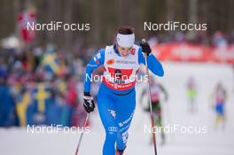 26.02.2015, Falun, Sweden (SWE): Francesca Baudin (ITA) - FIS nordic world ski championships, cross-country, 4x5km women, Falun (SWE). www.nordicfocus.com. © NordicFocus. Every downloaded picture is fee-liable.