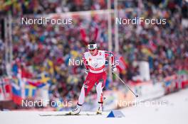 26.02.2015, Falun, Sweden (SWE): Marit Bjoergen (NOR) - FIS nordic world ski championships, cross-country, 4x5km women, Falun (SWE). www.nordicfocus.com. © NordicFocus. Every downloaded picture is fee-liable.